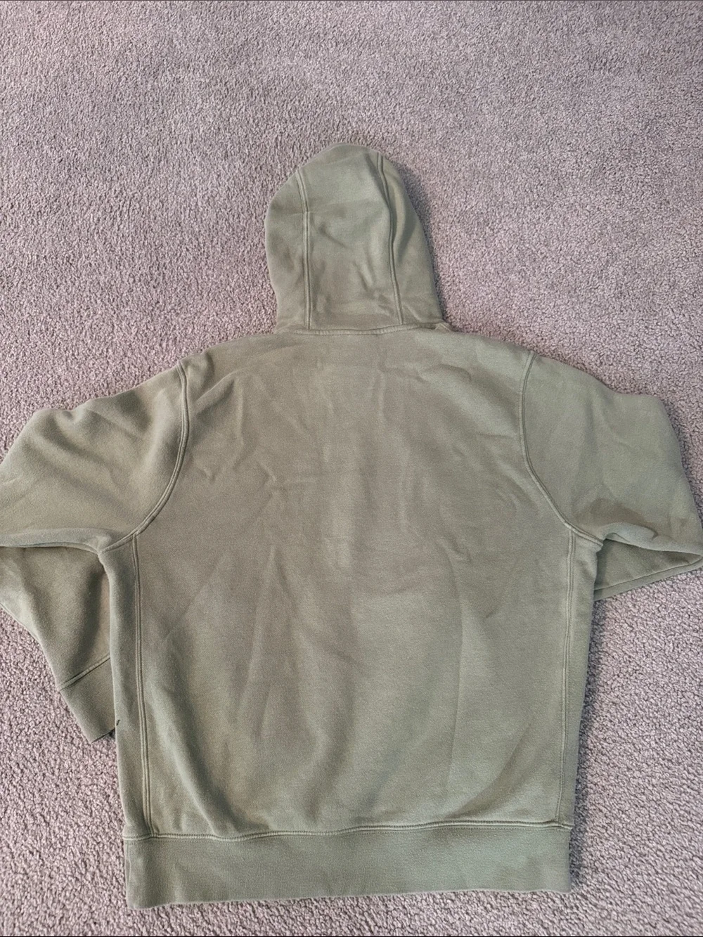 Nike Olive Green Hooded Pullover Sweatshirt